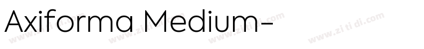 Axiforma Medium字体转换